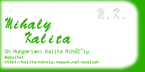 mihaly kalita business card